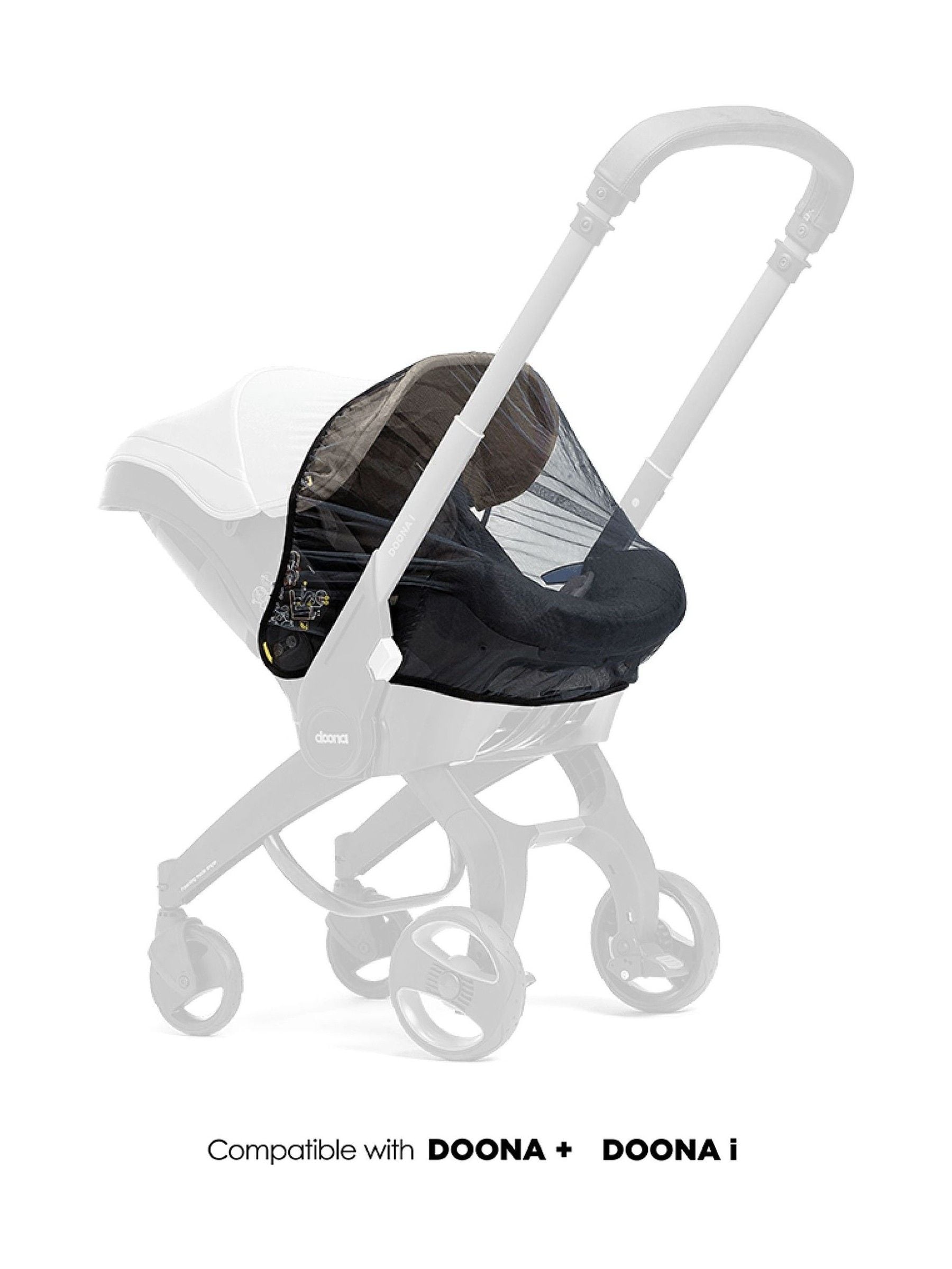 Doona Black Insect Net for pram, UK version