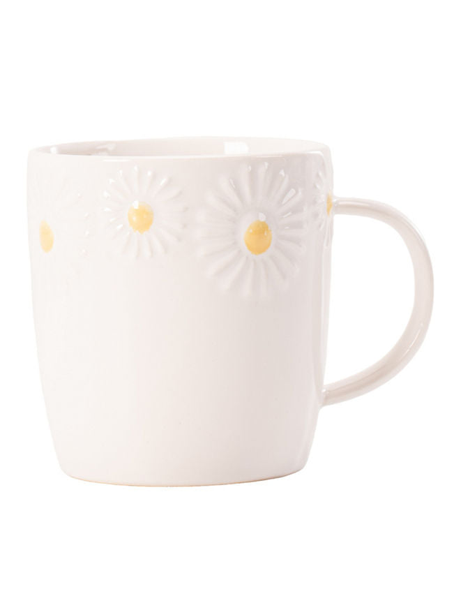 George Home Embossed Daisy Mug