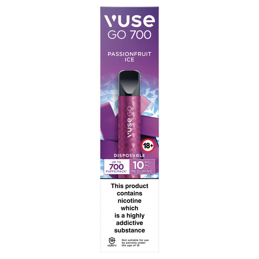 Vuse Go 700 Passionfruit Ice Disposable 10mg/ml