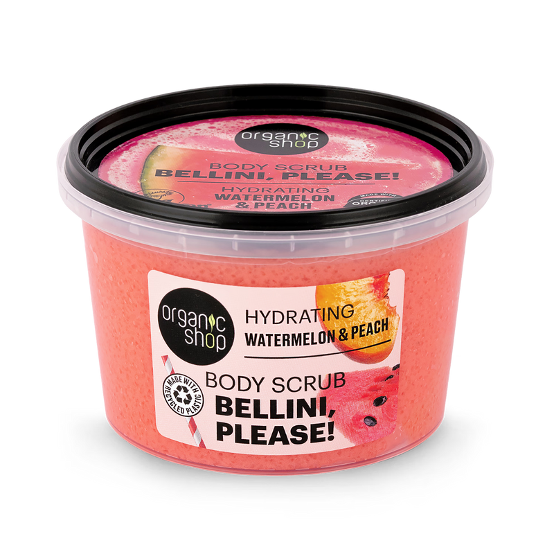 Organic Shop body scrub Watermelon & Peach 250ml (British brand)