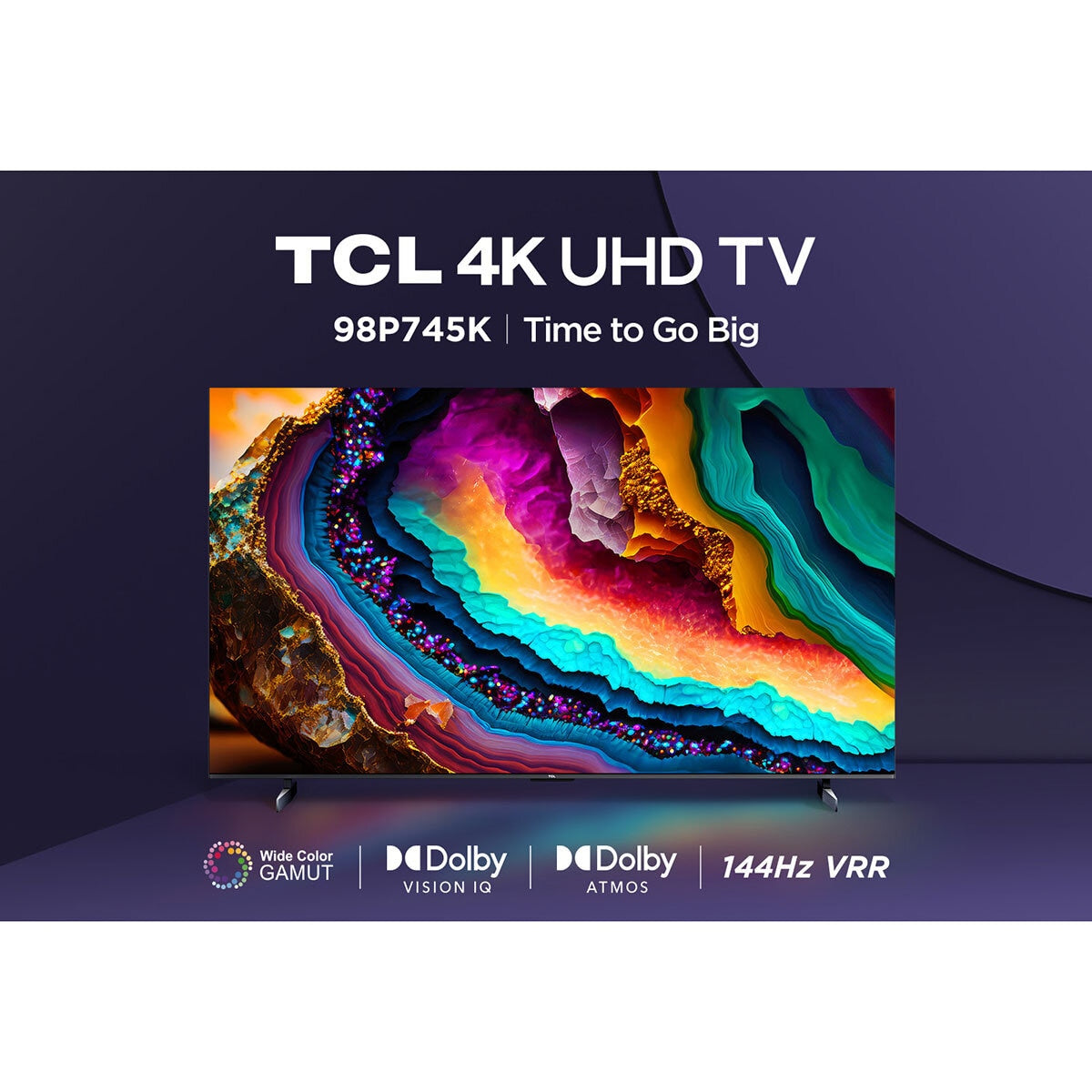 TCL 98P745K 98 Inch 4K Ultra HD 144hz Smart TV GOODS Costco UK