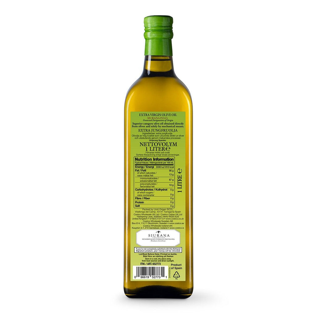 Kirkland Signature Extra Virgin Siurana Olive Oil, 1L