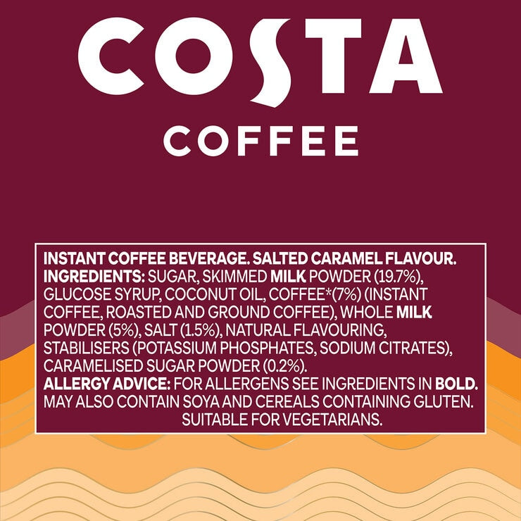 Costa Coffee Salted Caramel Latte 510g - British product