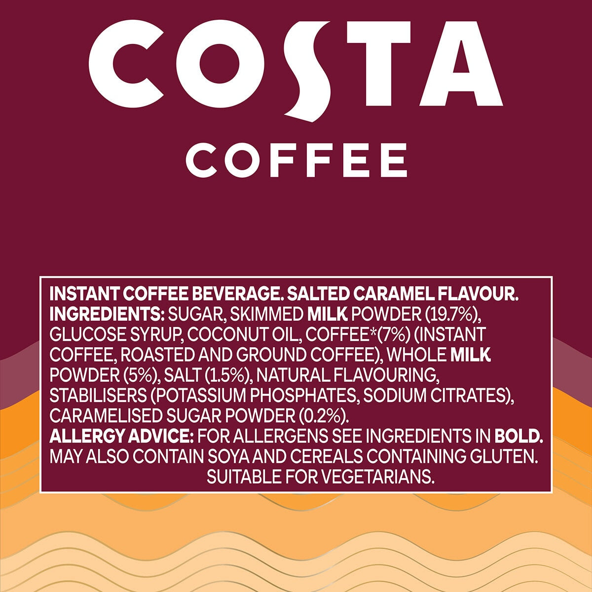 Costa Coffee Salted Caramel Latte 510g - British product