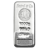 Baird & Co 1kg 999 pure silver cast bar - British product