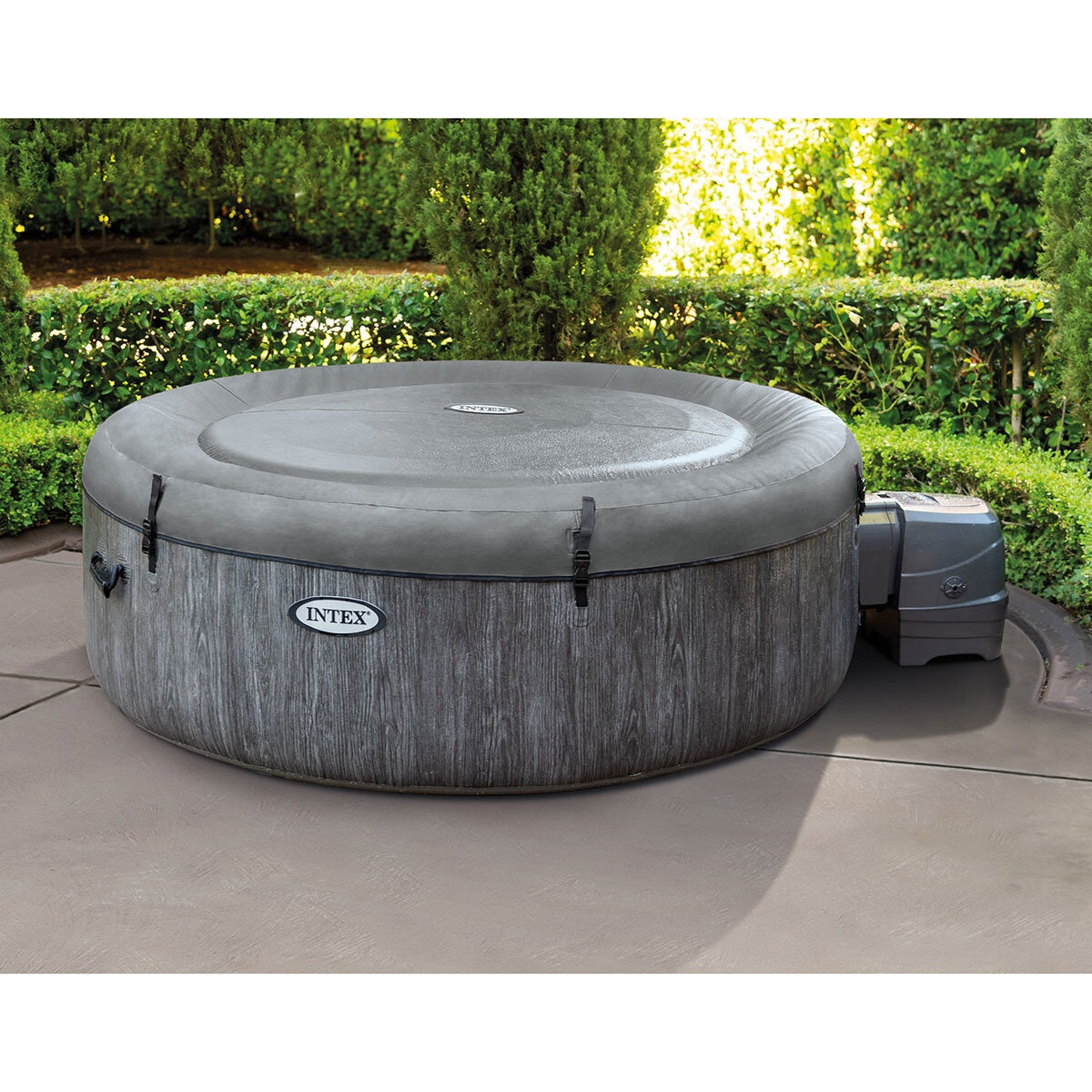 Intex PureSpa Greywood Deluxe 6 Person Inflatable Hot Tub GOODS Costco UK