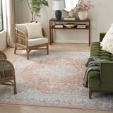 Elegant Heirloom Ivory & Rust Patterned Rug in 2 Sizes GOODS Costco UK