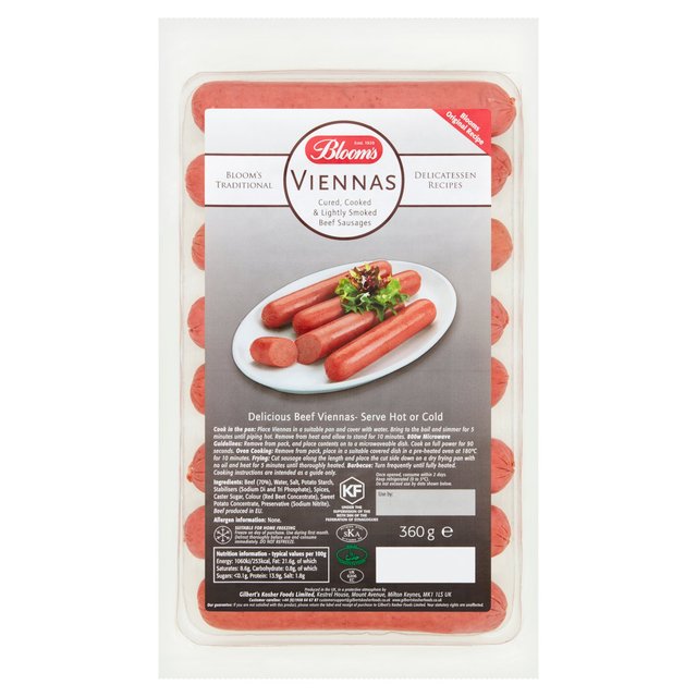 Blooms Viennas Cured Beef Sausage   360g GOODS M&S   