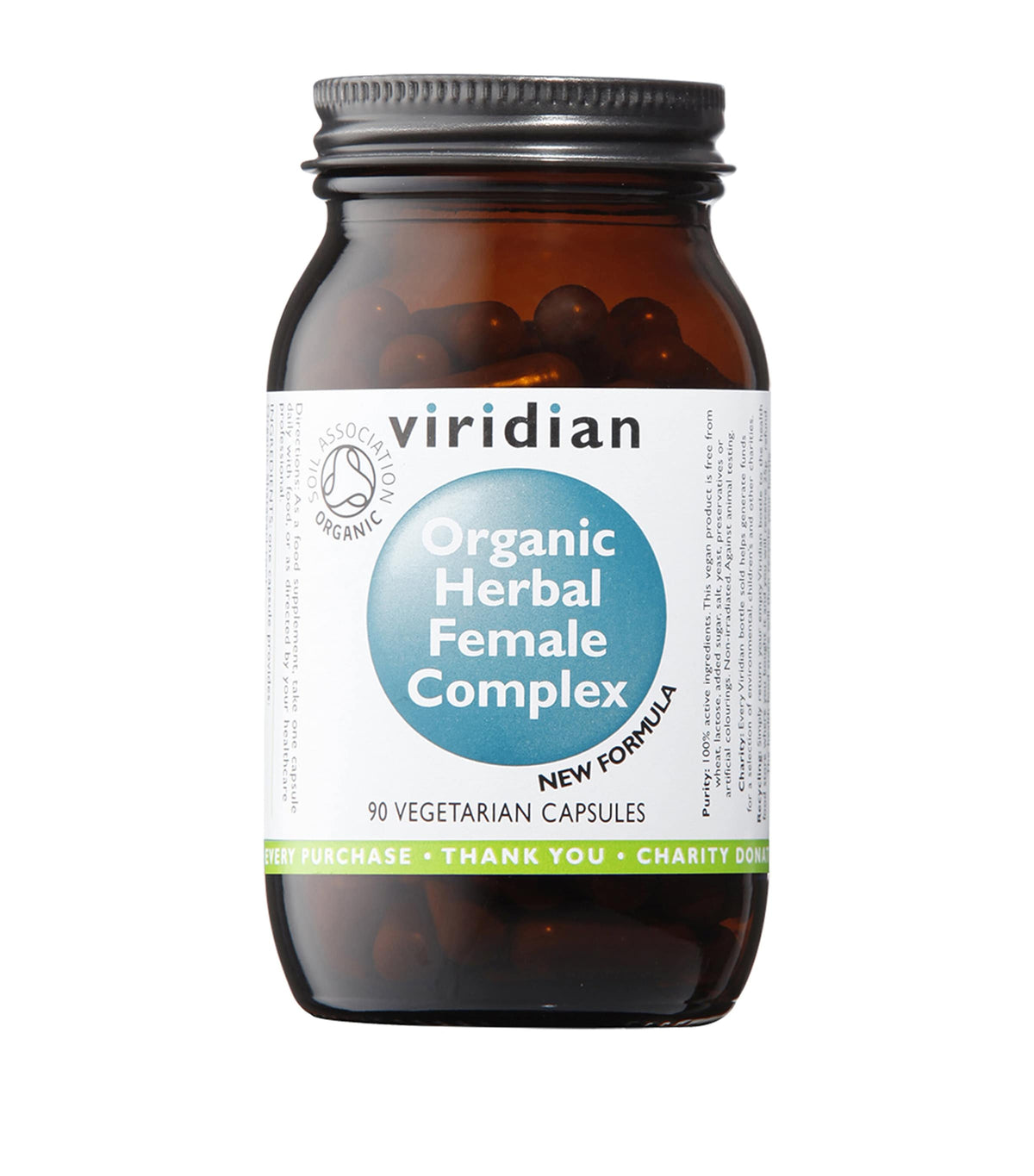 Viridian Organic Herbal Female Complex 90 capsules (British brand)