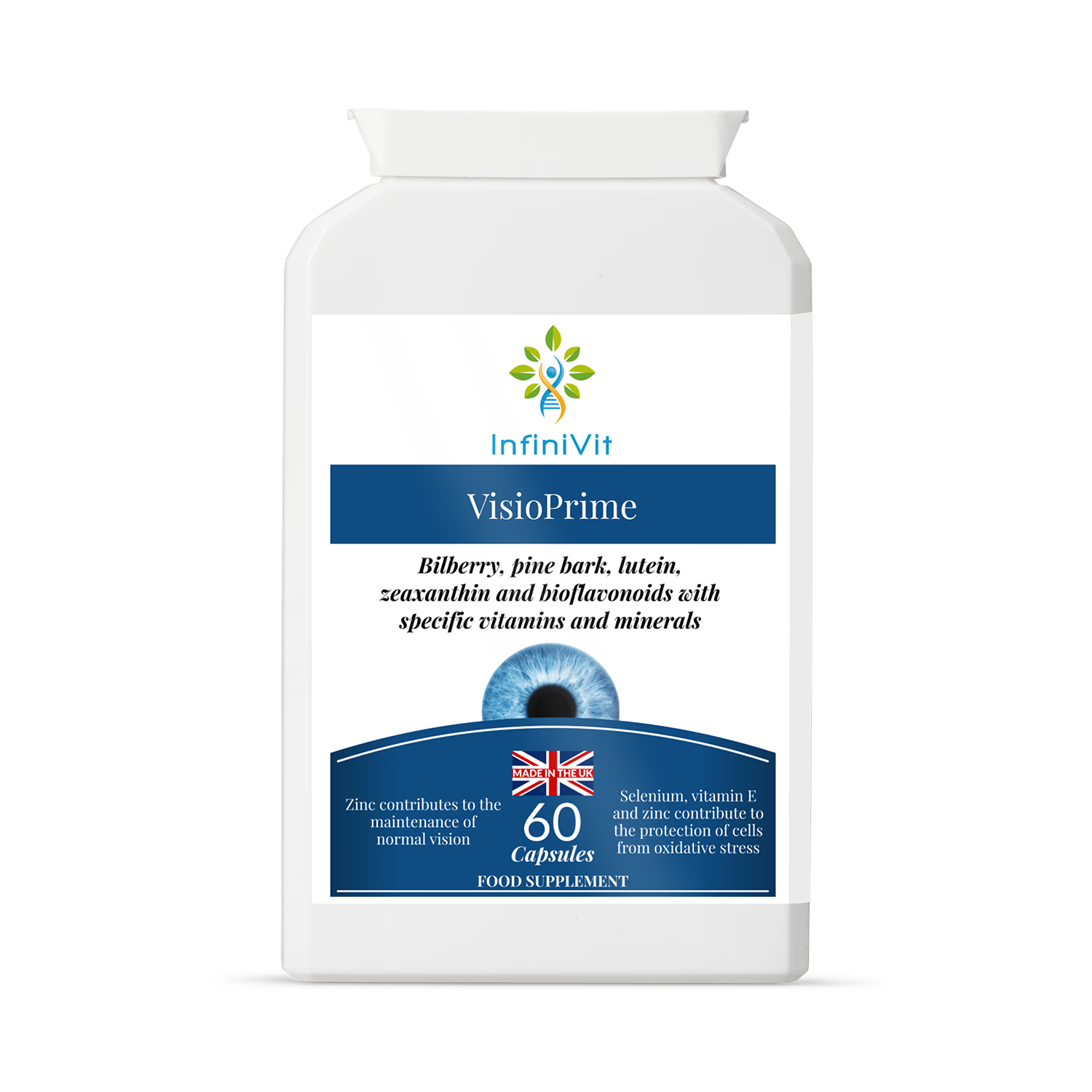 InfiniVit VisioPrime eye health supplement 60 capsules - British product