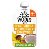 Piccolo Organic Pear, Banana, Coconut Milk & Baby Rice 100g 4 Months+ GOODS Boots   