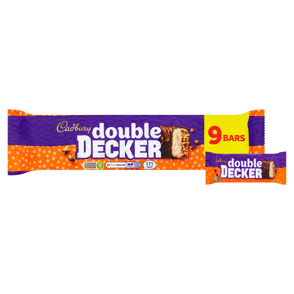 Cadbury Double Decker Chocolate Bar Multipack x9 335.7g