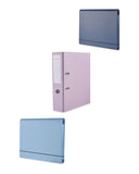 Lever arch file stationery in bright colours, imported from the UK