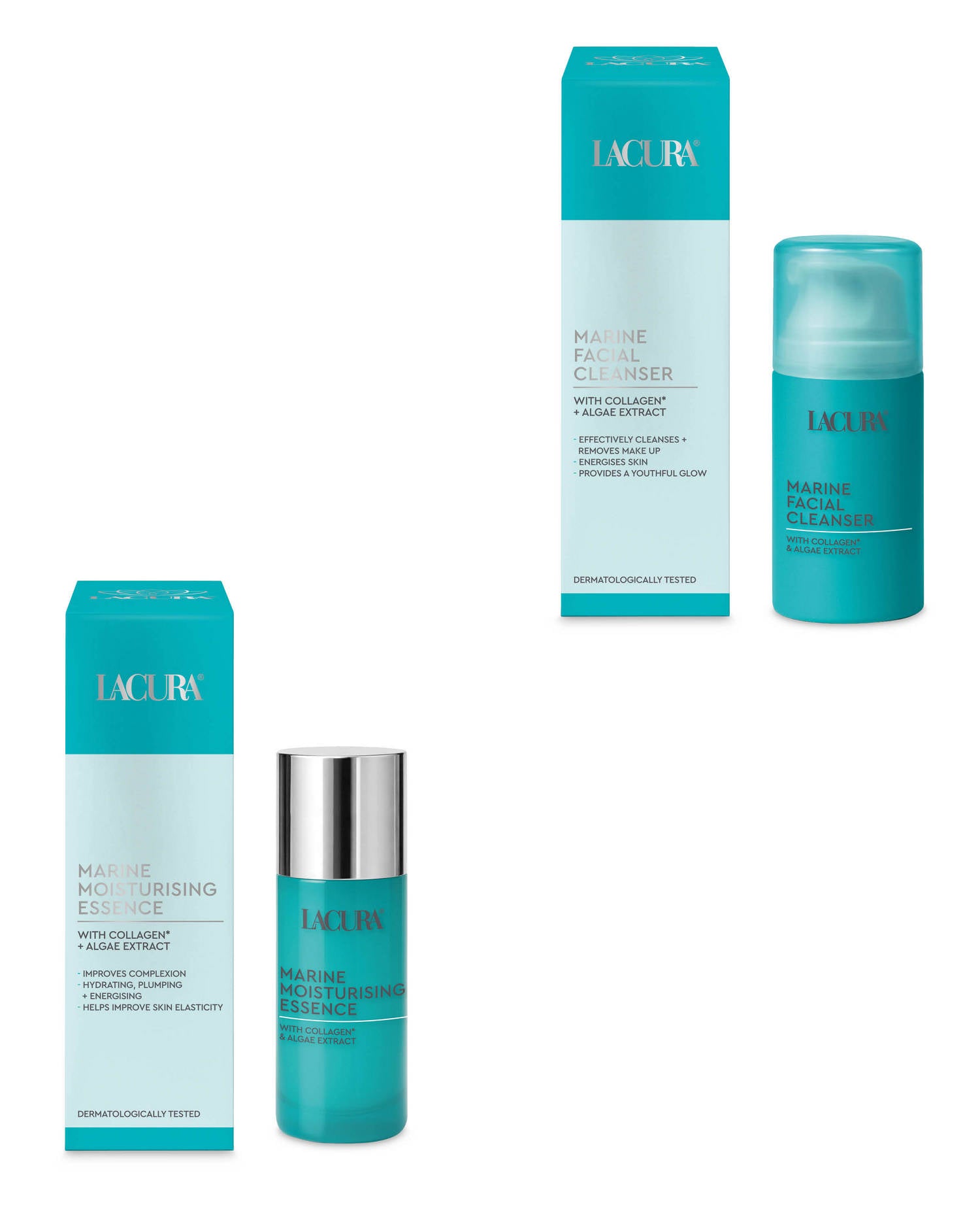 Lacura marine facial cleanser with multimineral complex, imported from the UK