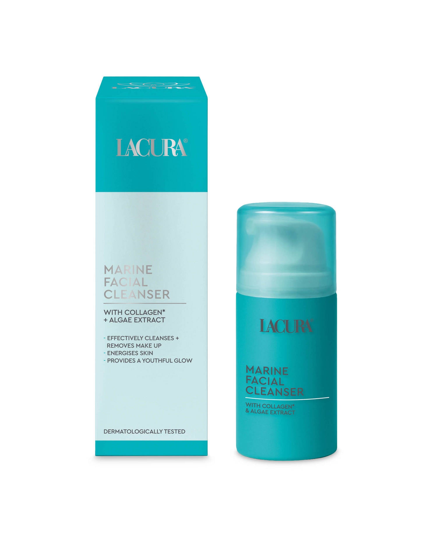 Lacura marine facial cleanser with multimineral complex, imported from the UK
