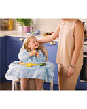 Highchair bib and messy mat in Pink, Blue or Green, UK version