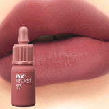 Peripera Velvet Lip Tint Rosy Nude, imported from the UK
