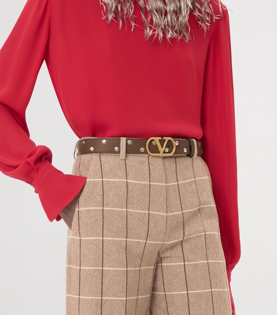 Valentino Garavani VLogo Signature belt 3cm, imported from the UK