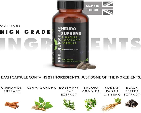 Feel Supreme Neuro Supreme 60 capsules, UK version