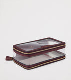 Anya Hindmarch transparent leather-trimmed in-flight case 22x12x7cm - British product