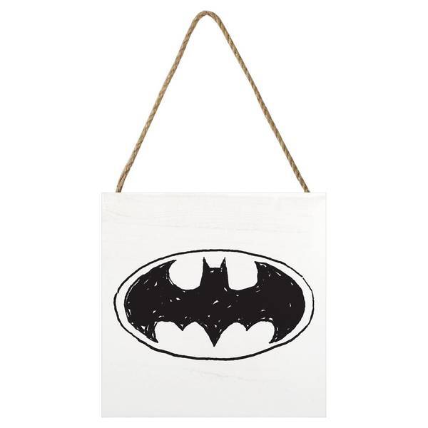 DC Comics Batman fun sketch logo wooden block - British product