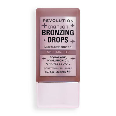 Superdrug Revolution Bright Light Bronzing Drops Bronze Summer Spice Face Bronzer - Kjøp online hos McGrocer