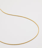 Monica Vinader gold vermeil thin snake chain, imported from the UK