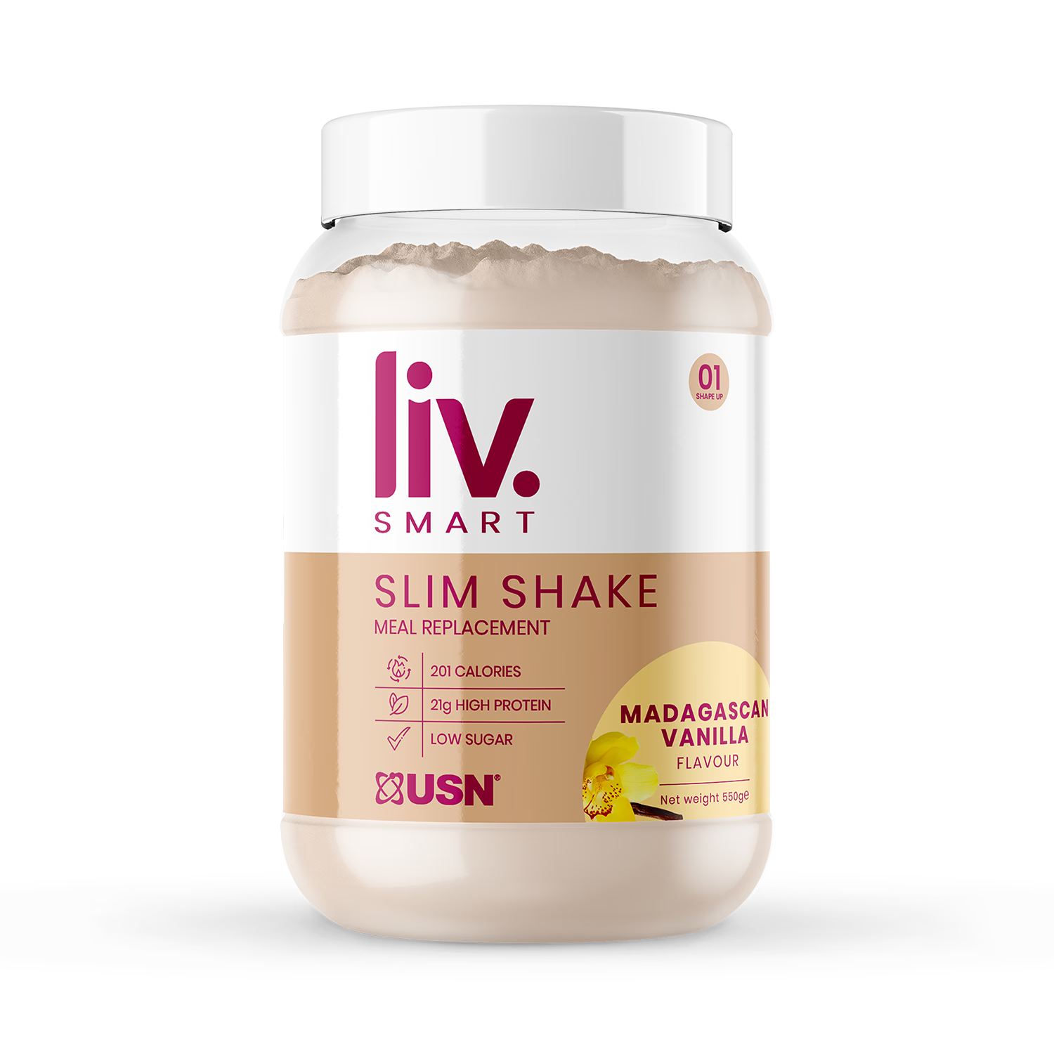 USN meal replacement shake Vanilla 550g, UK version