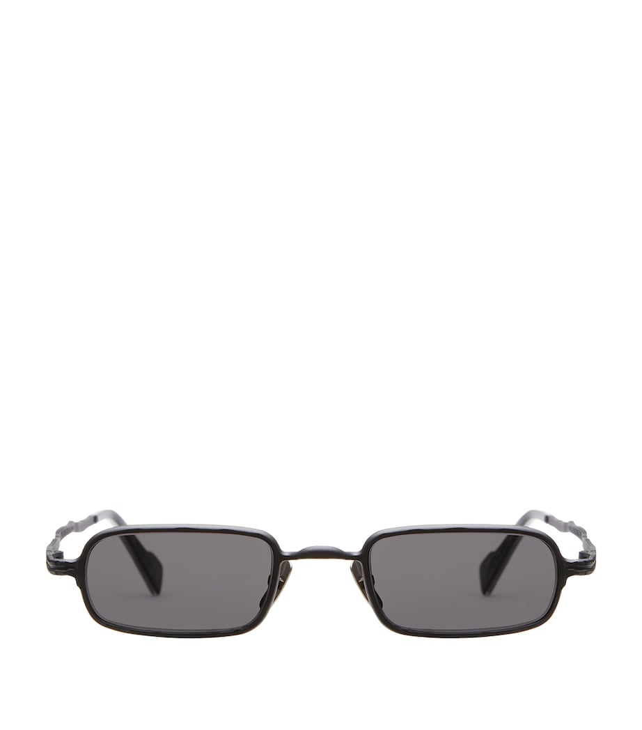 Kuboraum Z18 hand-hammered metal sunglasses (British brand)