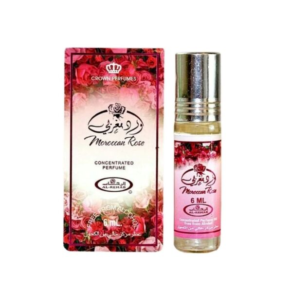 Al Rehab Moroccan Rose Roll-On perfume oil 6ml (British brand)