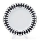 Prada porcelain chequerboard dessert plates set 22cm, imported from the UK