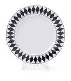 Prada porcelain chequerboard dessert plates set 22cm, imported from the UK