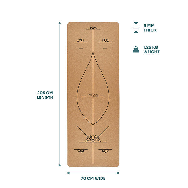 Myga Extra Large Alignment Cork Mat GOODS Superdrug   