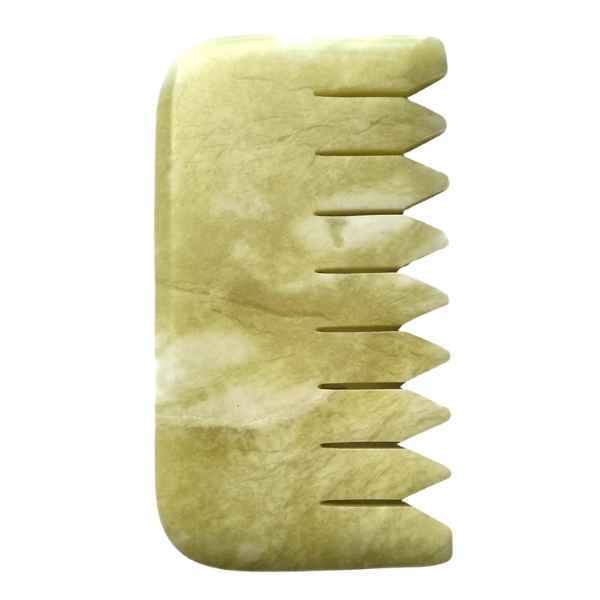 White Lotus Premium Jade Crystal Comb hand carved (British brand)