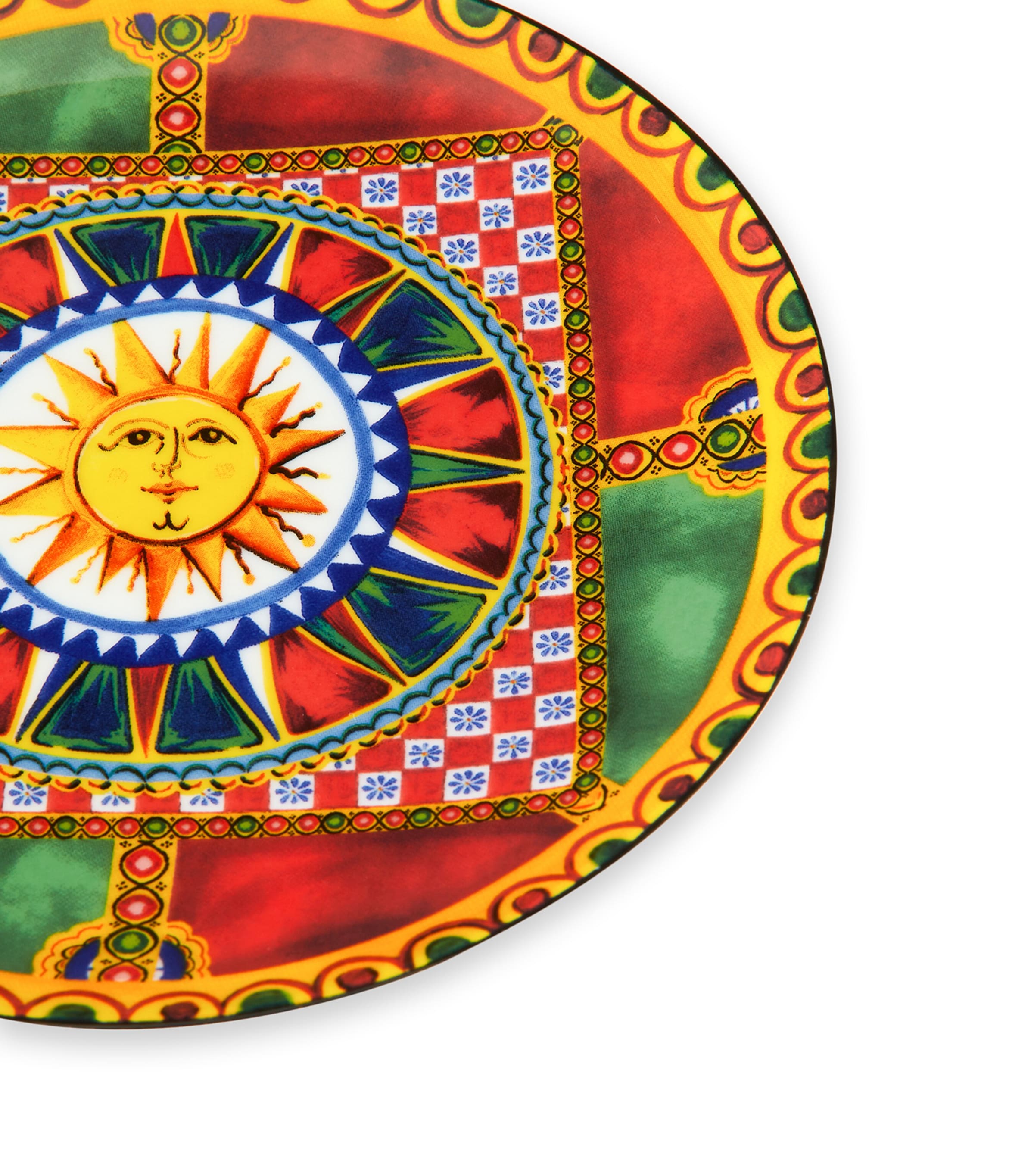 Dolce&Gabbana Casa Carretto Plates set of 2 17cm - British product