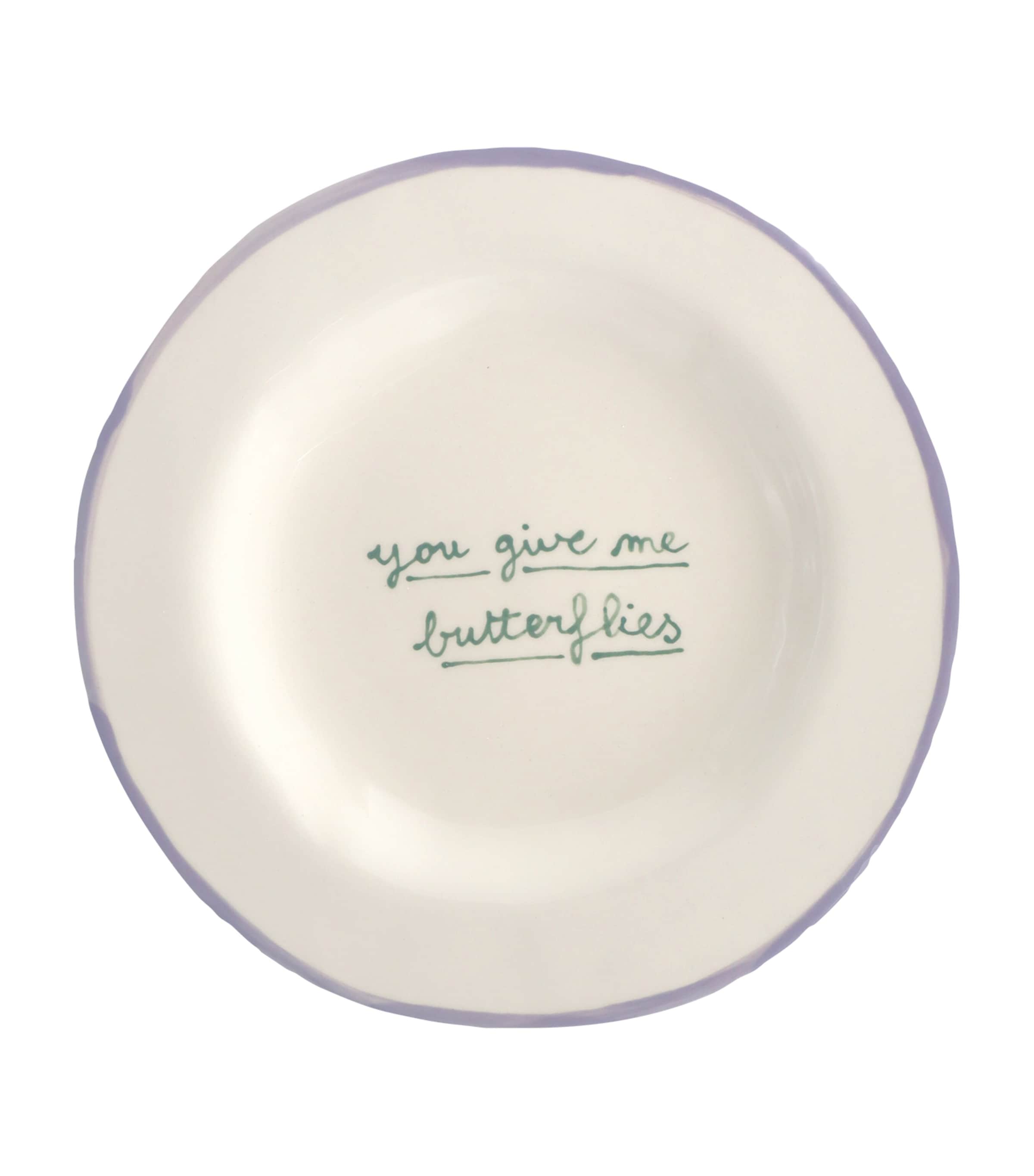 Laetitia Rouget You Give Me Butterflies dessert plate 22cm, UK version