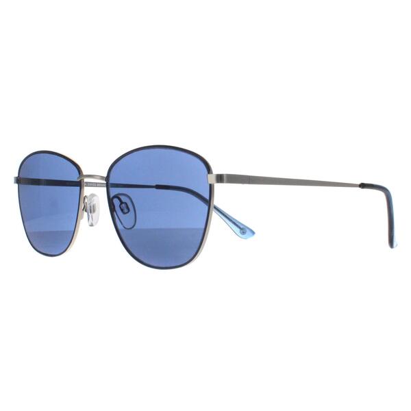 Smarty X1113 silver frame blue lens sunglasses - British product