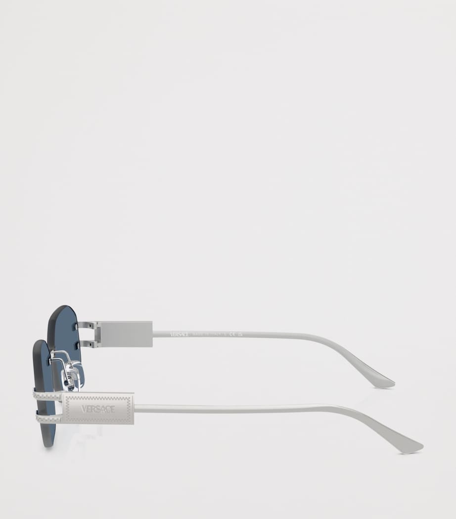 Versace metal rimless sunglasses, UK version