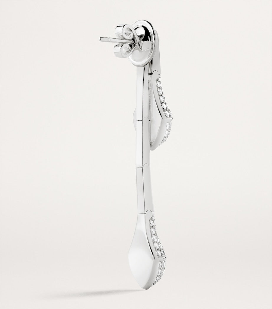 Marli New York Cleo drop earrings white gold diamonds (British brand)