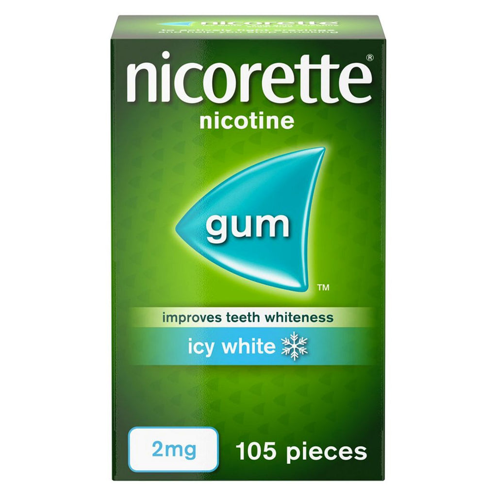 Nicorette Icy White 2mg Nicotine Gum 105 pieces