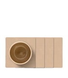 LIND DNA square corduroy coasters set of 4, UK version