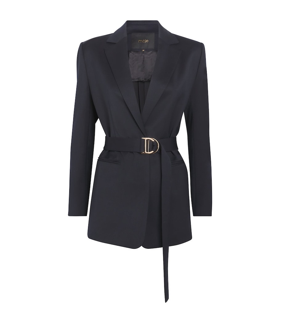 Maje pleated belted blazer, imported from the UK