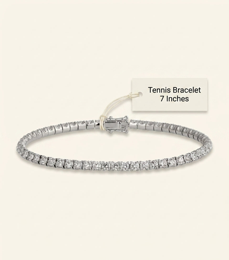 Cartier diamond bracelet 18k white gold (British brand)