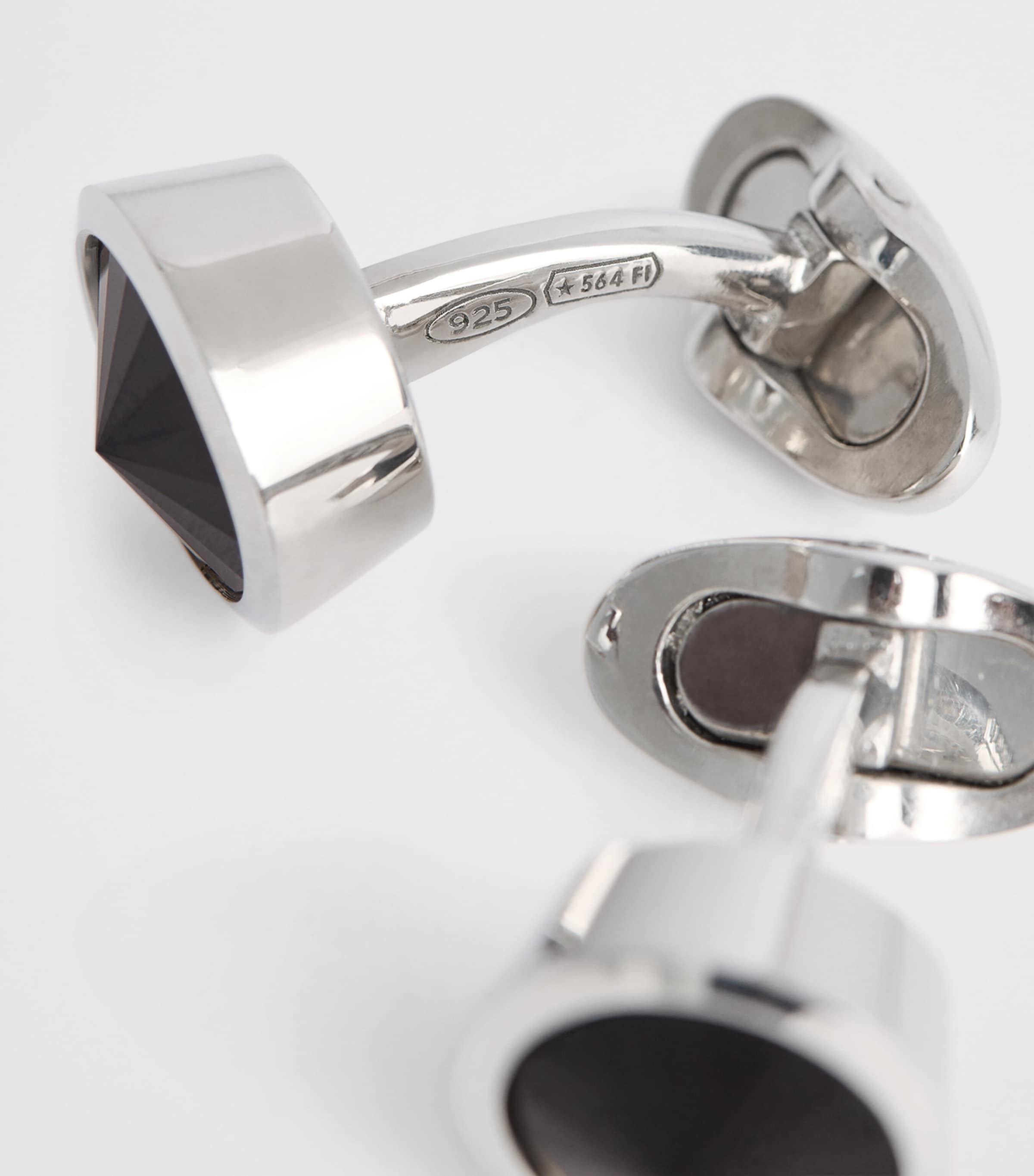 Giorgio Armani sterling silver embellished cufflinks, imported from the UK