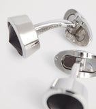 Giorgio Armani sterling silver embellished cufflinks, imported from the UK