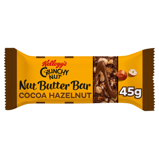 Kellogg's Crunchy Nut Butter Cocoa Hazelnut Single Snack Bar 45g - McGrocer