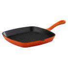 Habitat Cast Iron Griddle Pan Orange