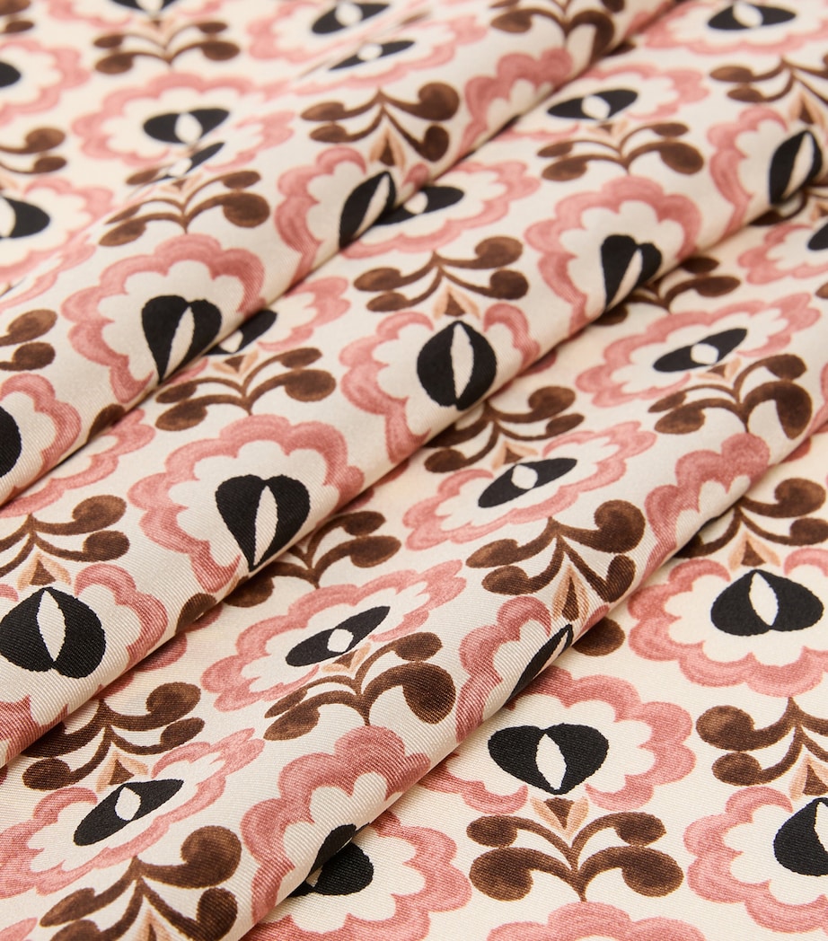 Weekend Max Mara Seidenschal mit geometrischem Print 90x90cm, importiert aus Großbritannien