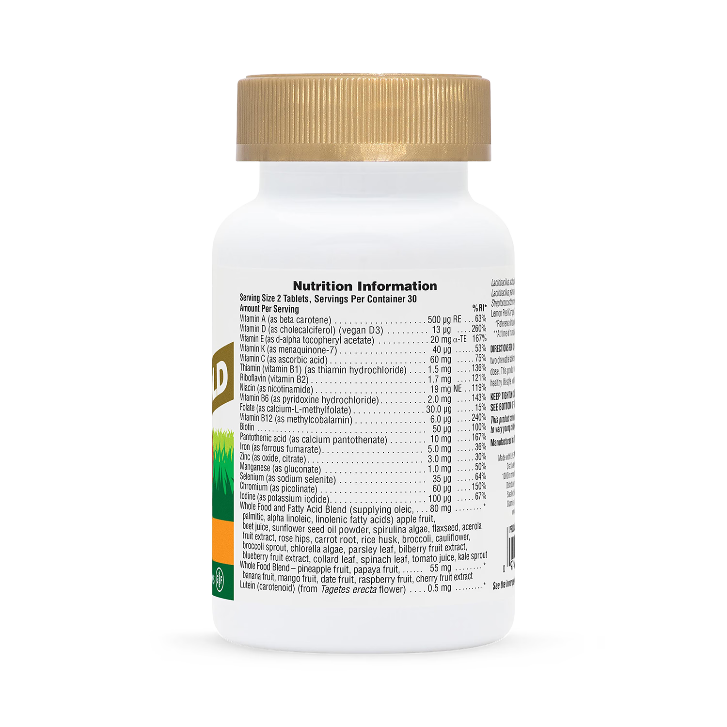 NaturesPlus Animal Parade GOLD orange multivitamin chewable 60 tablets (British brand)