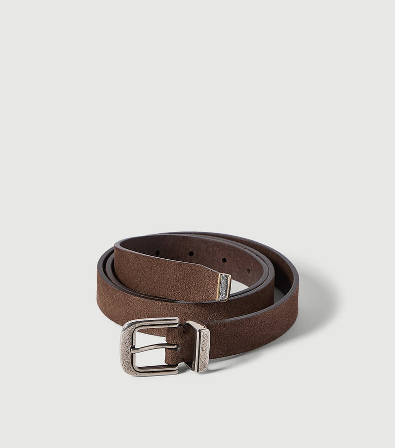 Brunello Cucinelli reversed leather belt 2.5cm, imported from the UK